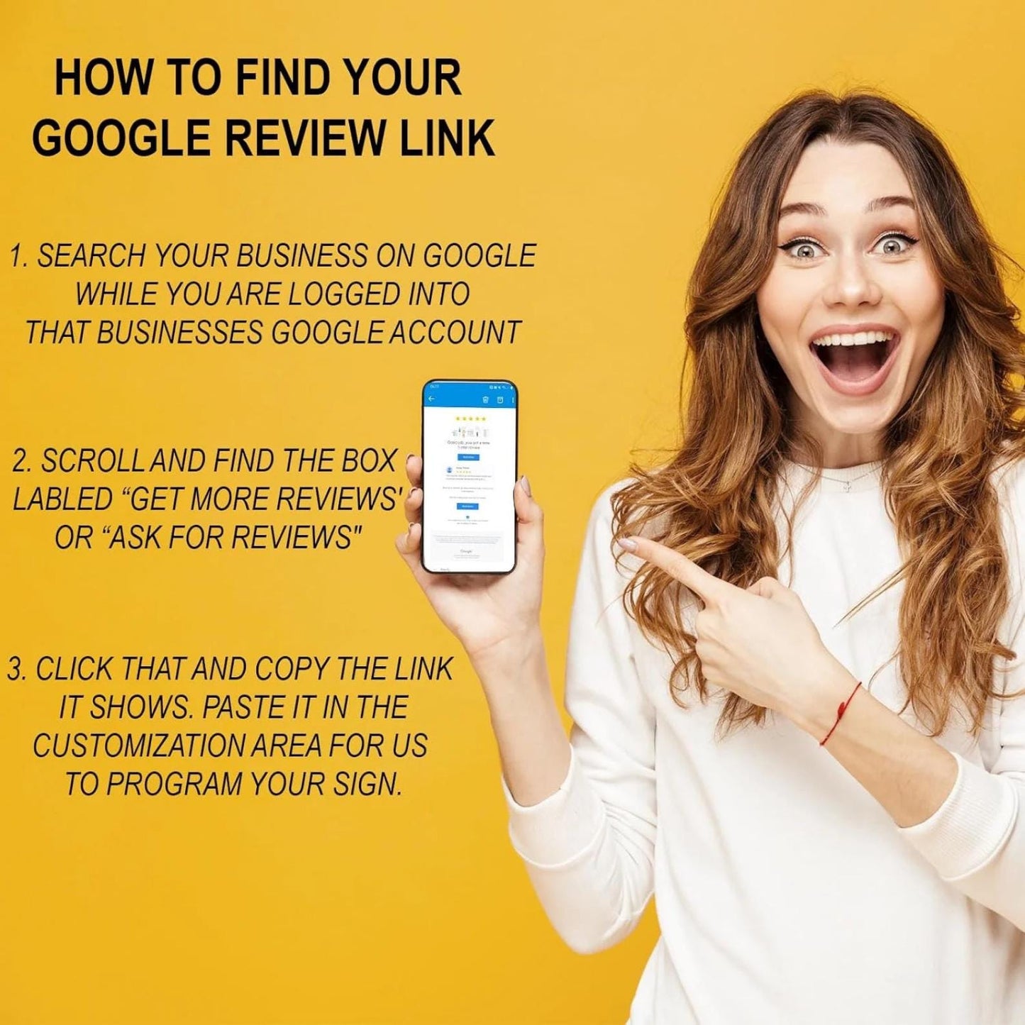 Custom Google Review NFC & QR Card – Add Your Logo – Tap or Scan – Program Your Google Review Link